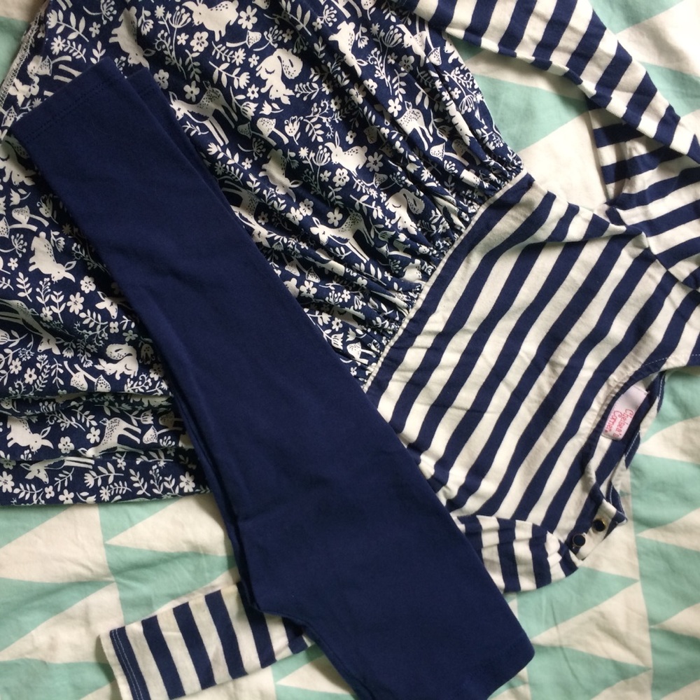 woodland friend matching set. Size 4T